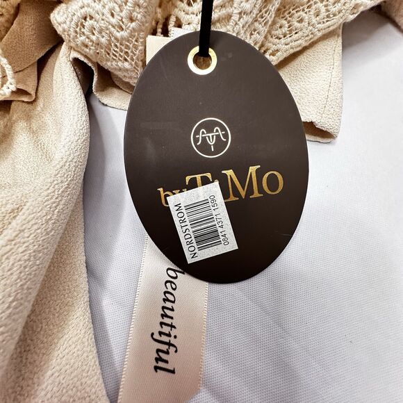 byTiMo The Crochet Top in Vintage SM Sheer Bow Trim Feminine Romantic NEW $388 - Picture 8 of 16